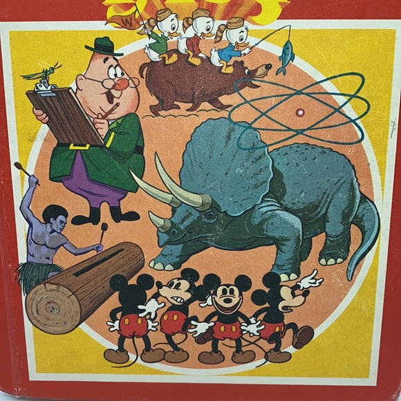 Vintage Walt Disney Adventures In Fact Red Hardcover Children’s Book 1977 - Picture 3 of 16